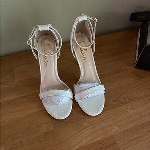 Lulu's Cream Strappy Heels